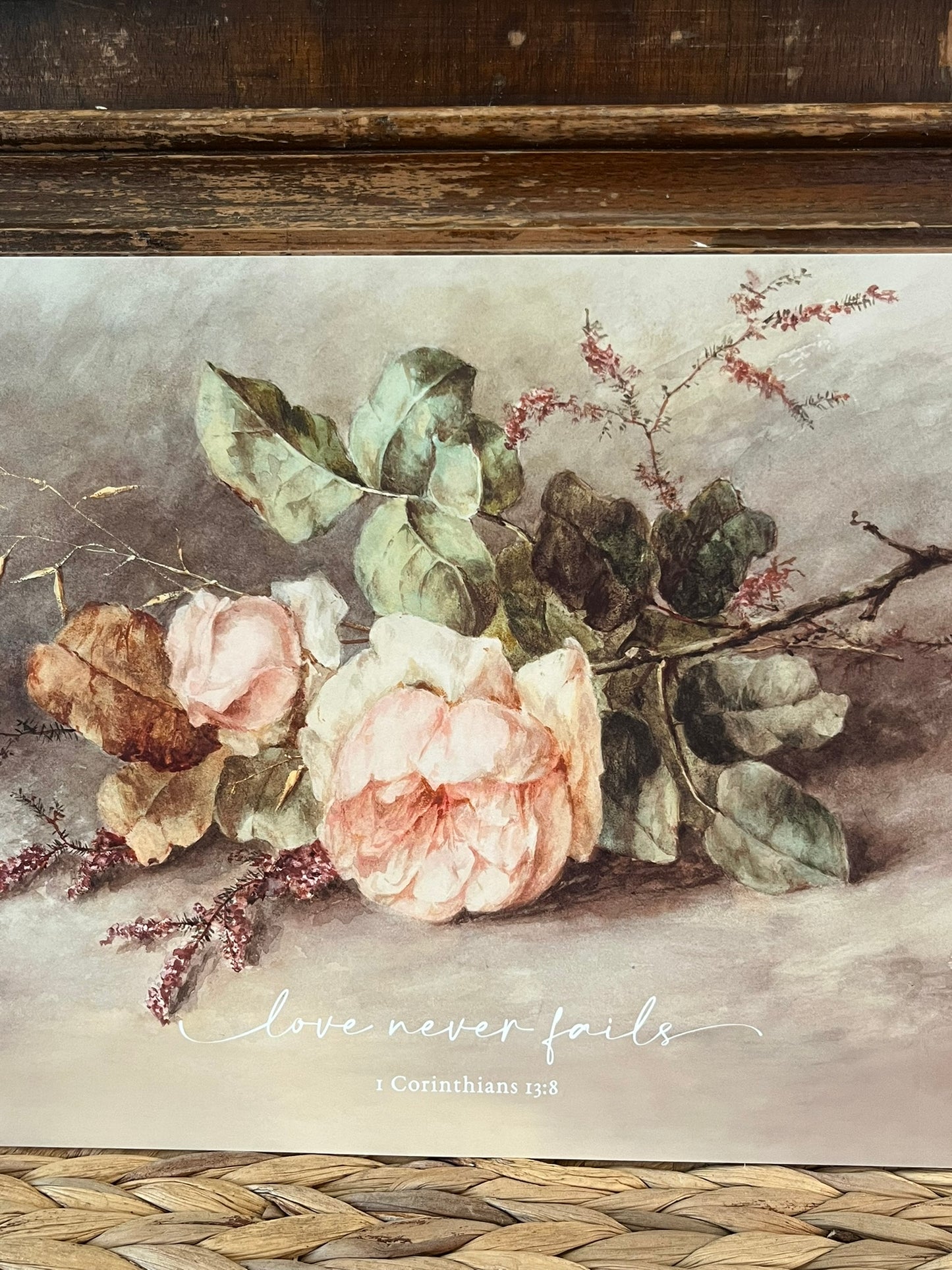 Love Never Fails Wall Art Print 8X10