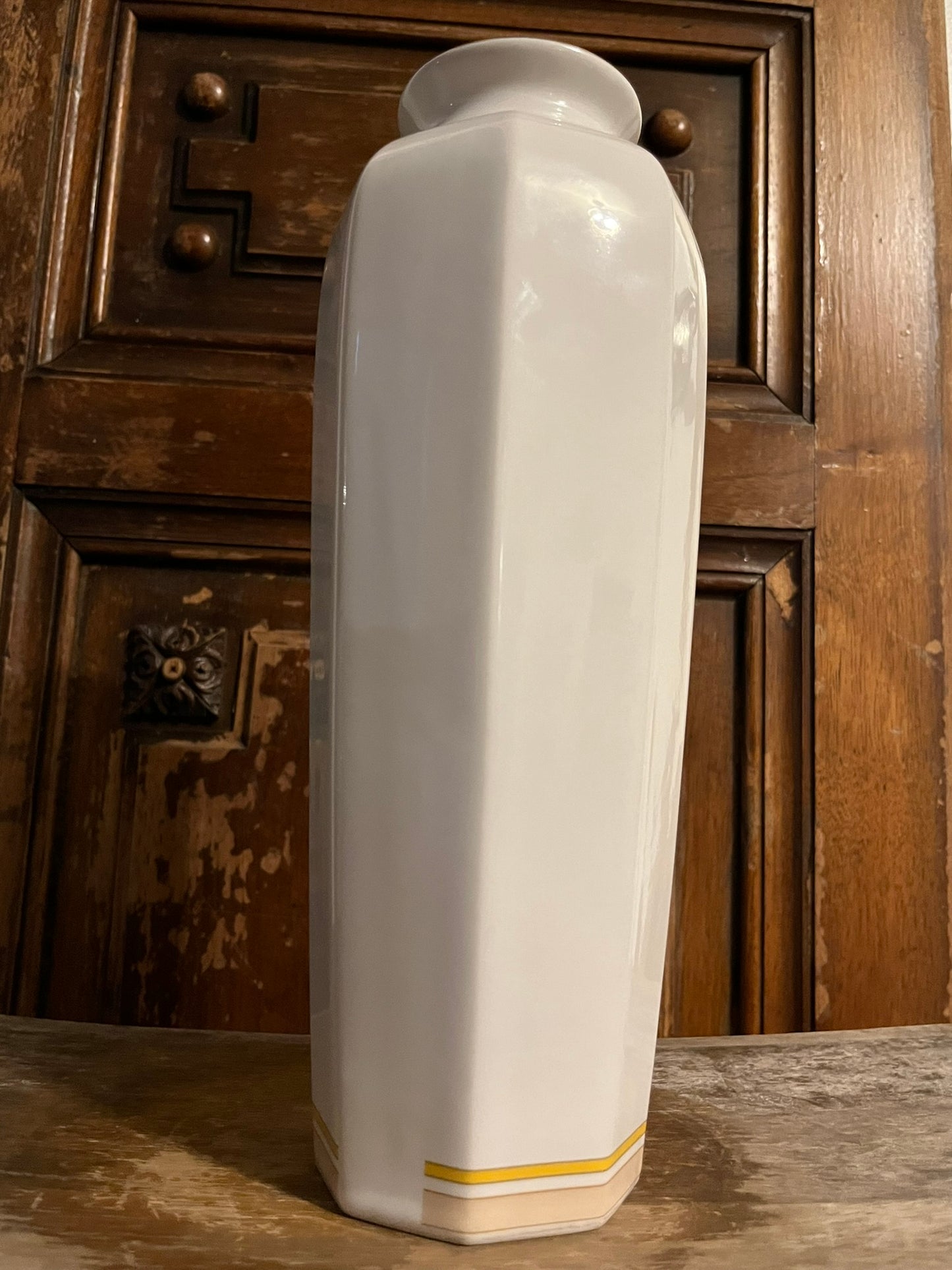 Vintage Iris Flower Decorative Vase