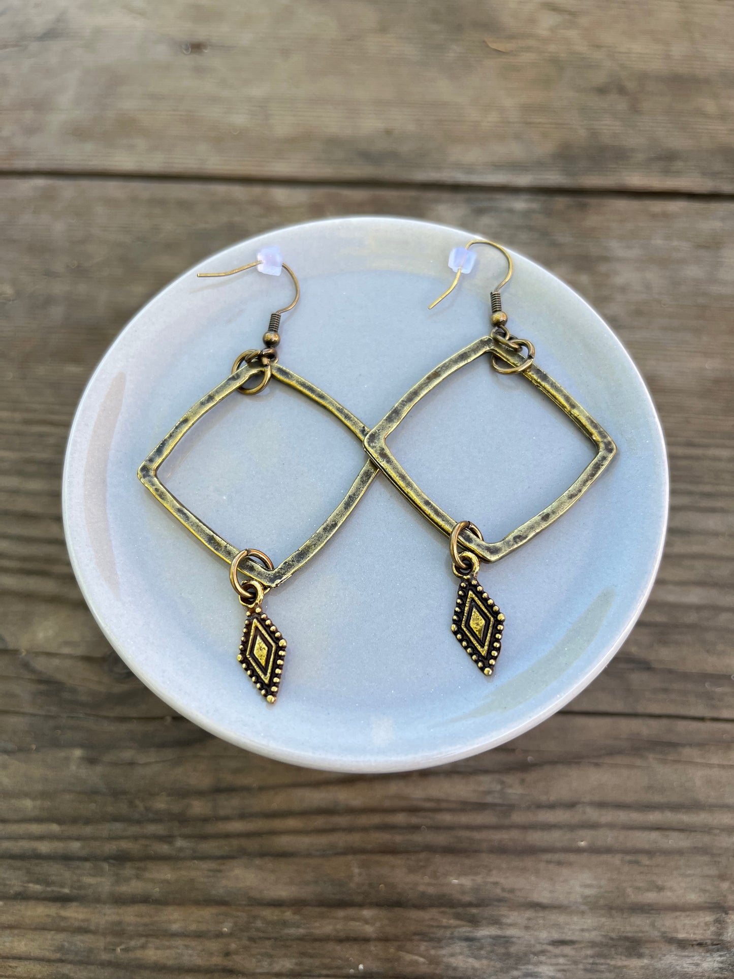 Diamonds Shape Earrings-SOLD OUT