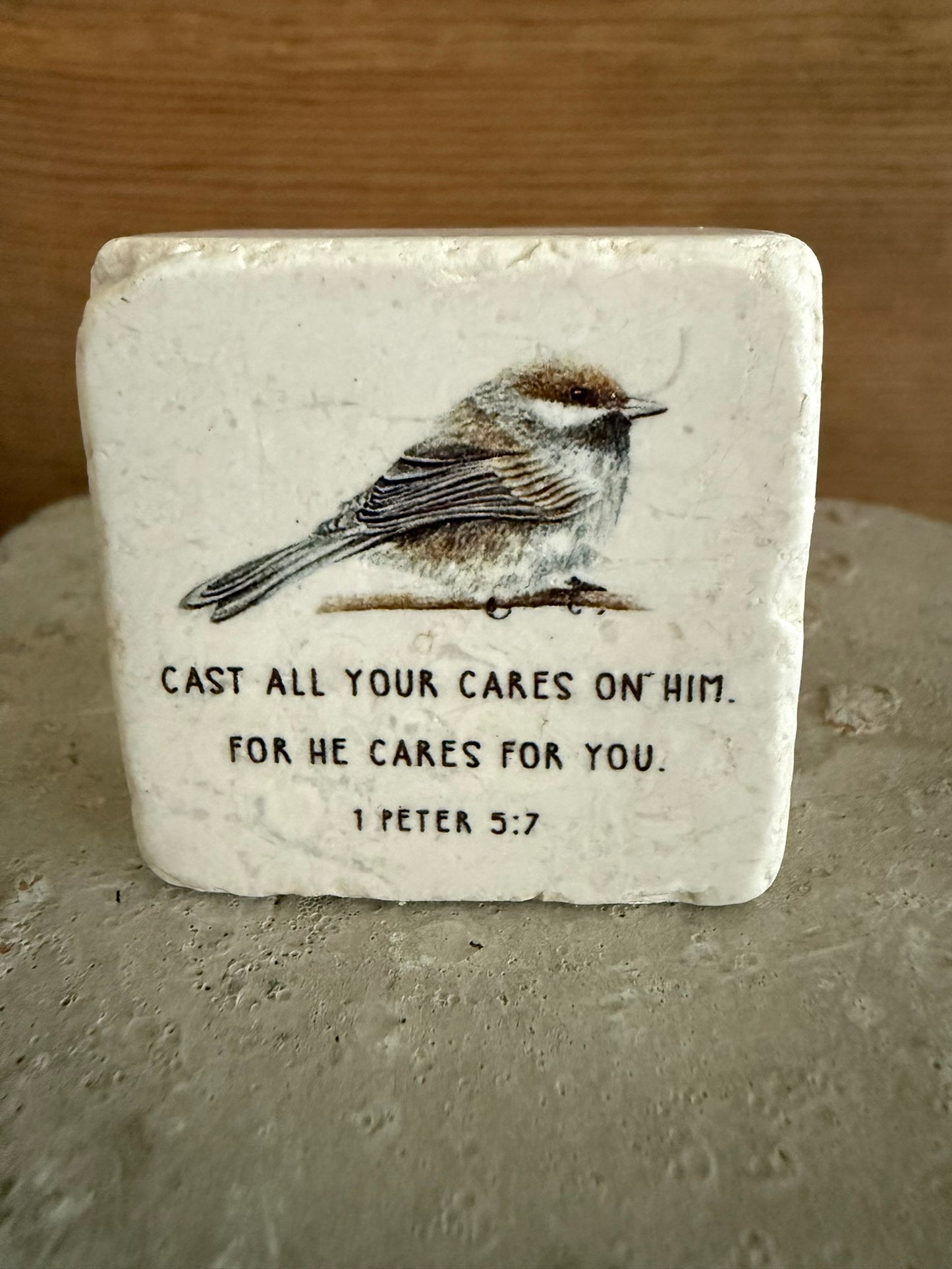 Scripture Stone Cast All Your Cares