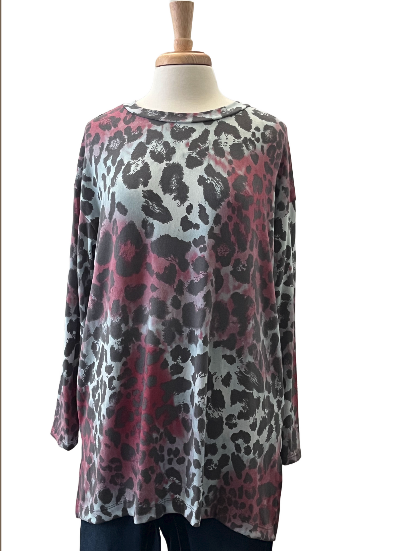 Multicolored Animal Print Long Sleeve Top- SOLD OUT