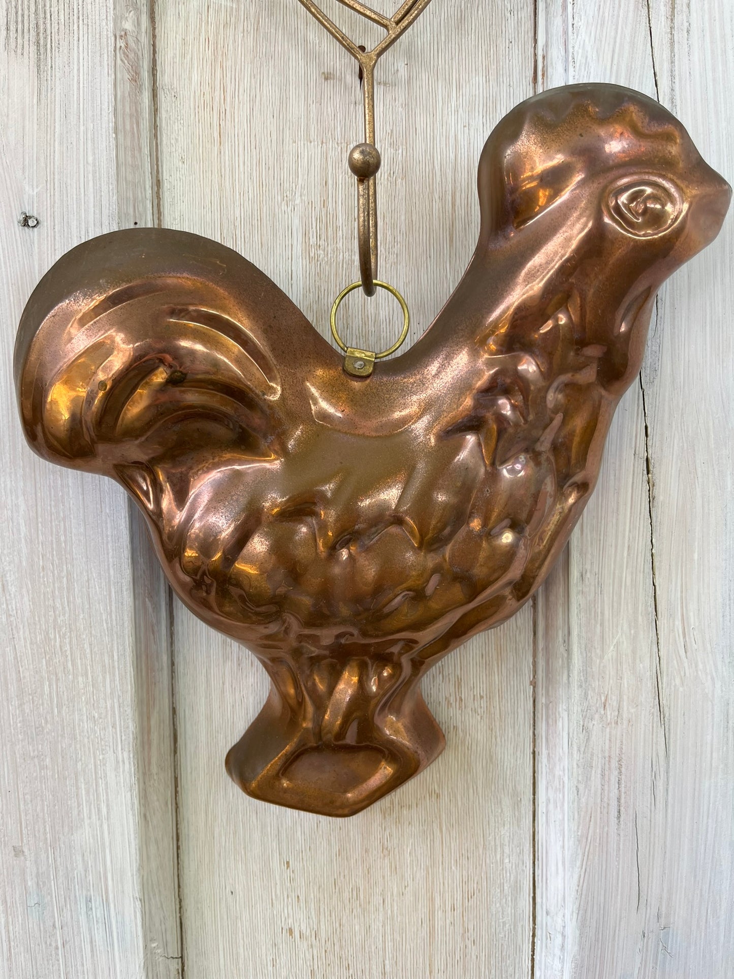 Copper Rooster Mold Wall Decor