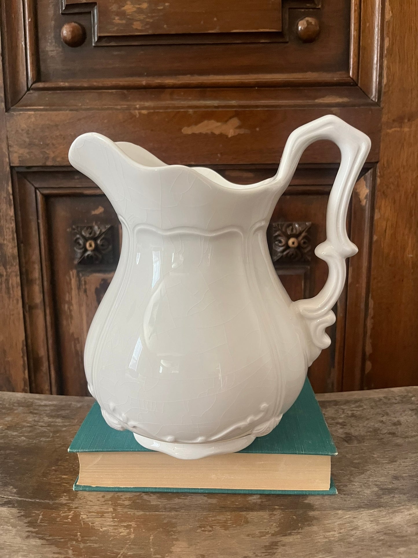 Decorative White Vase/Pitcher