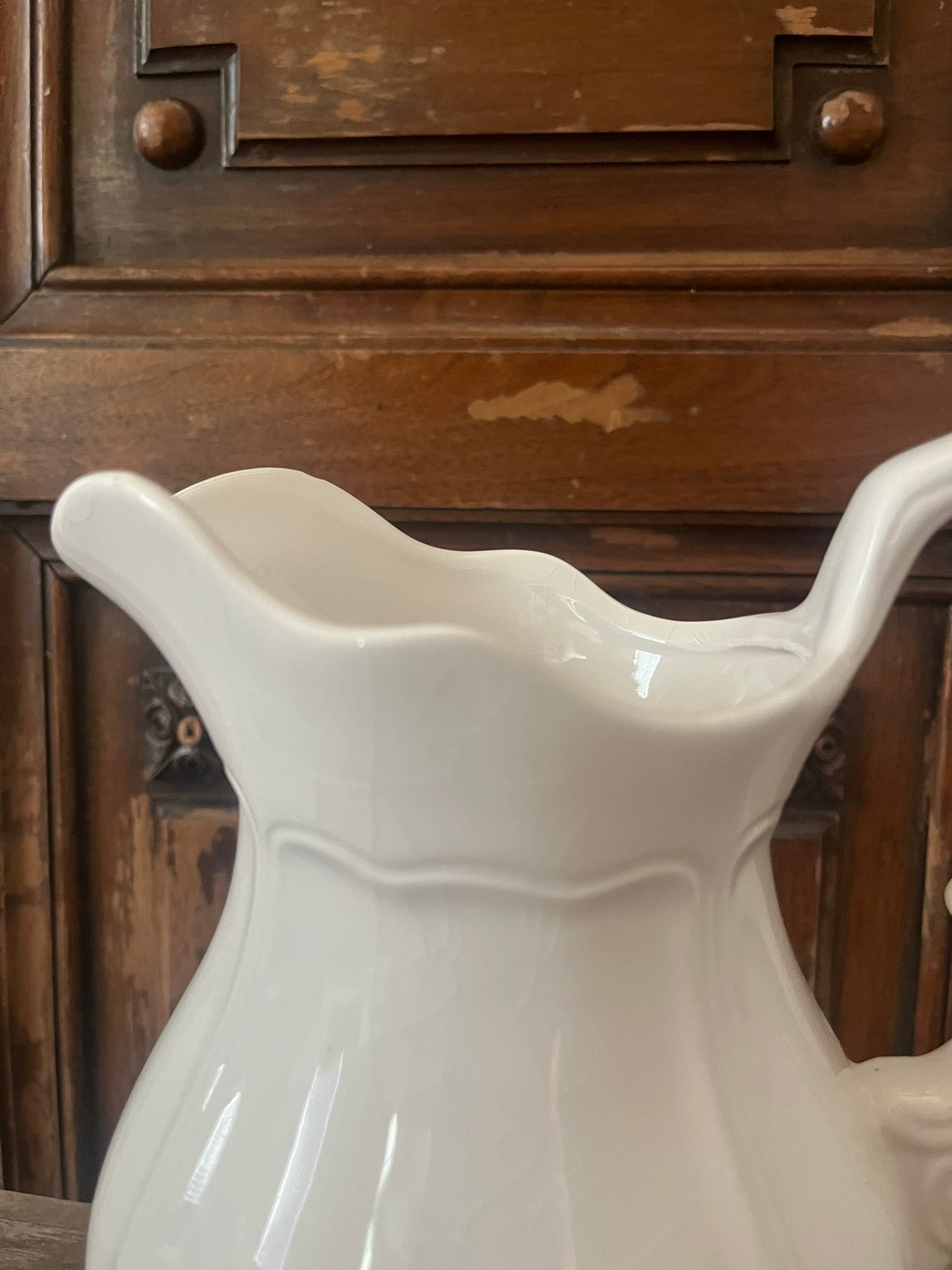 Decorative White Vase/Pitcher