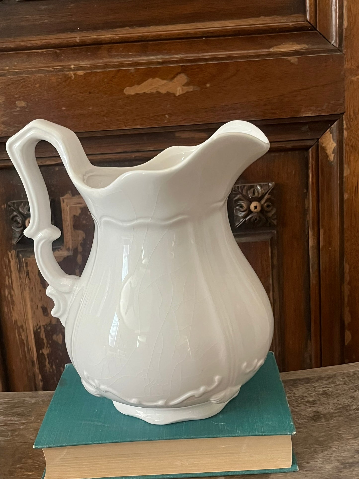 Decorative White Vase/Pitcher