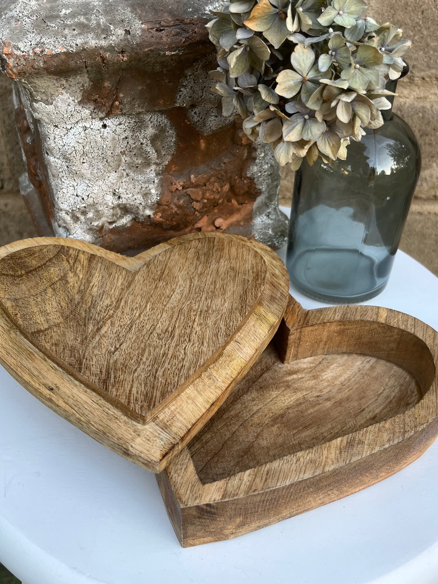 Heart Shaped Wooden Box