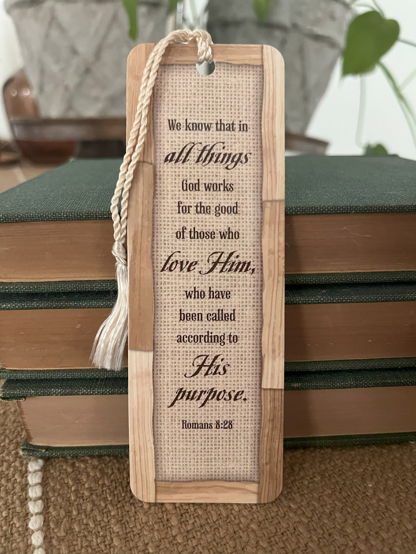 Bookmark with Tassle "All Things..."