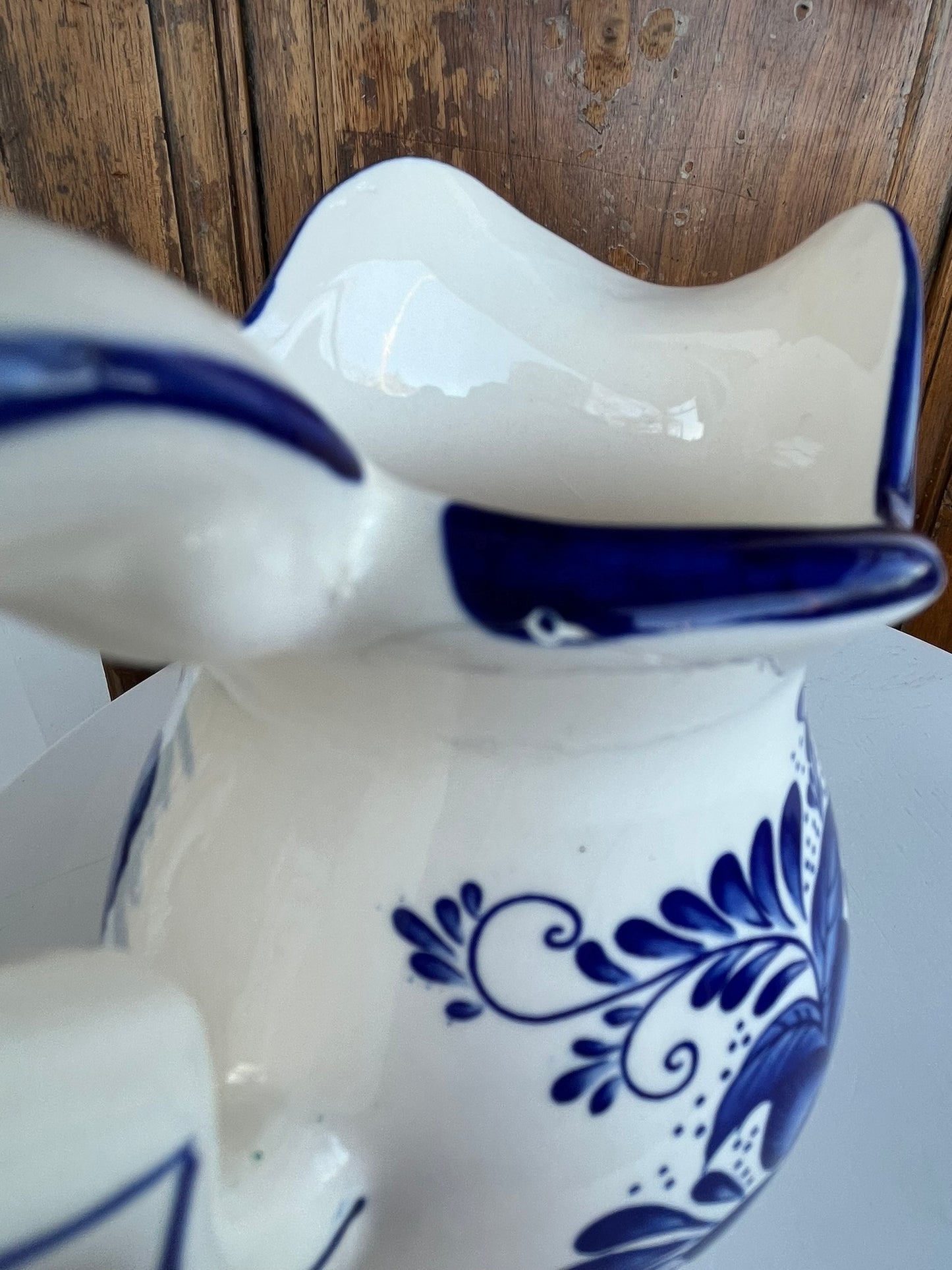 Delft Blue and White Pitcher D.A.I.C.