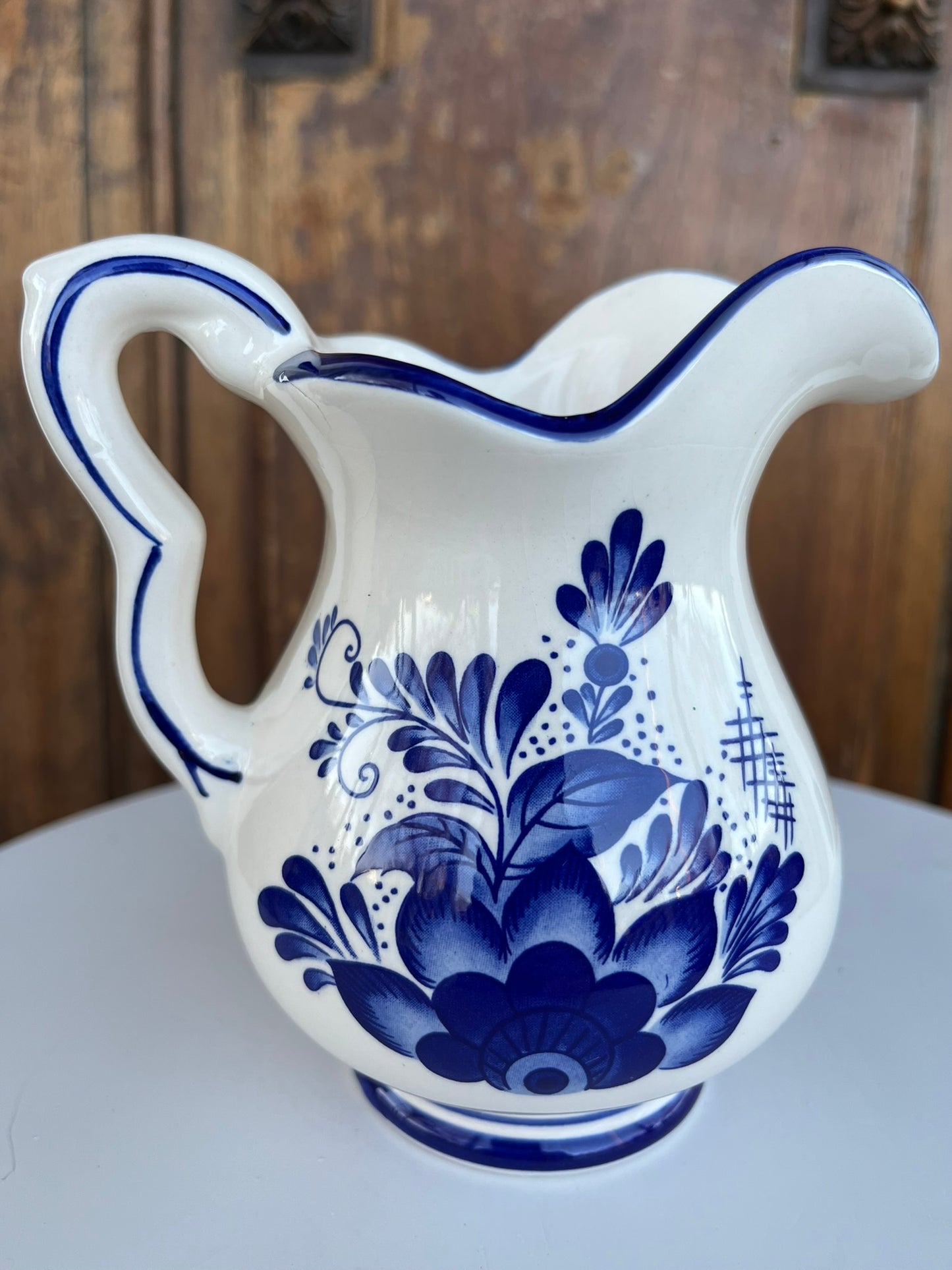 Delft Blue and White Pitcher D.A.I.C.