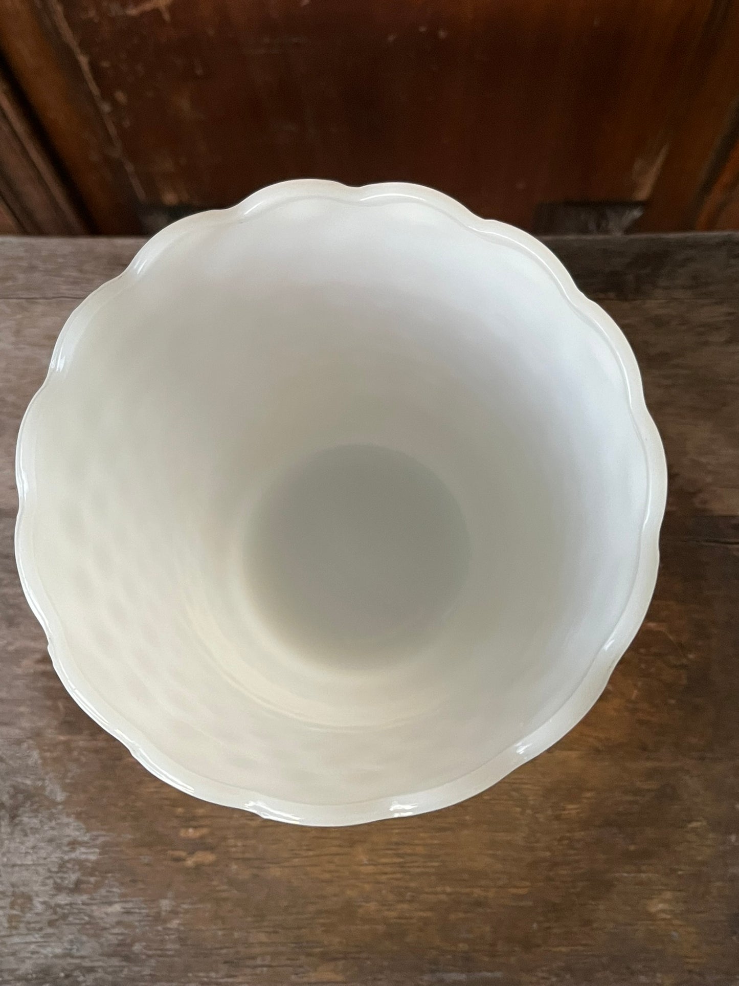 Hobnail Milk Glass Vase Vintage and CottageCore Style