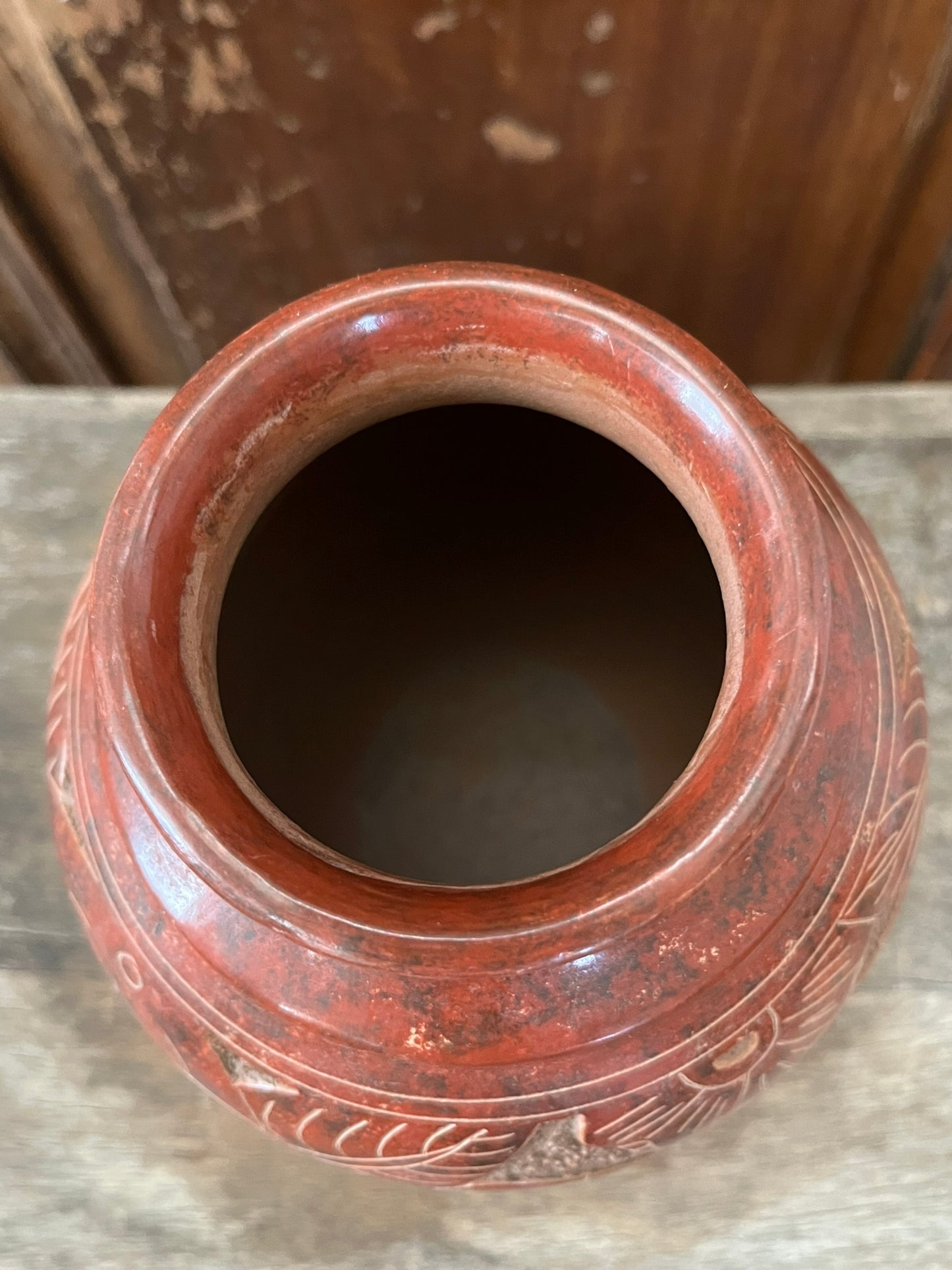 Pottery Decorative Vase Terracotta in Color