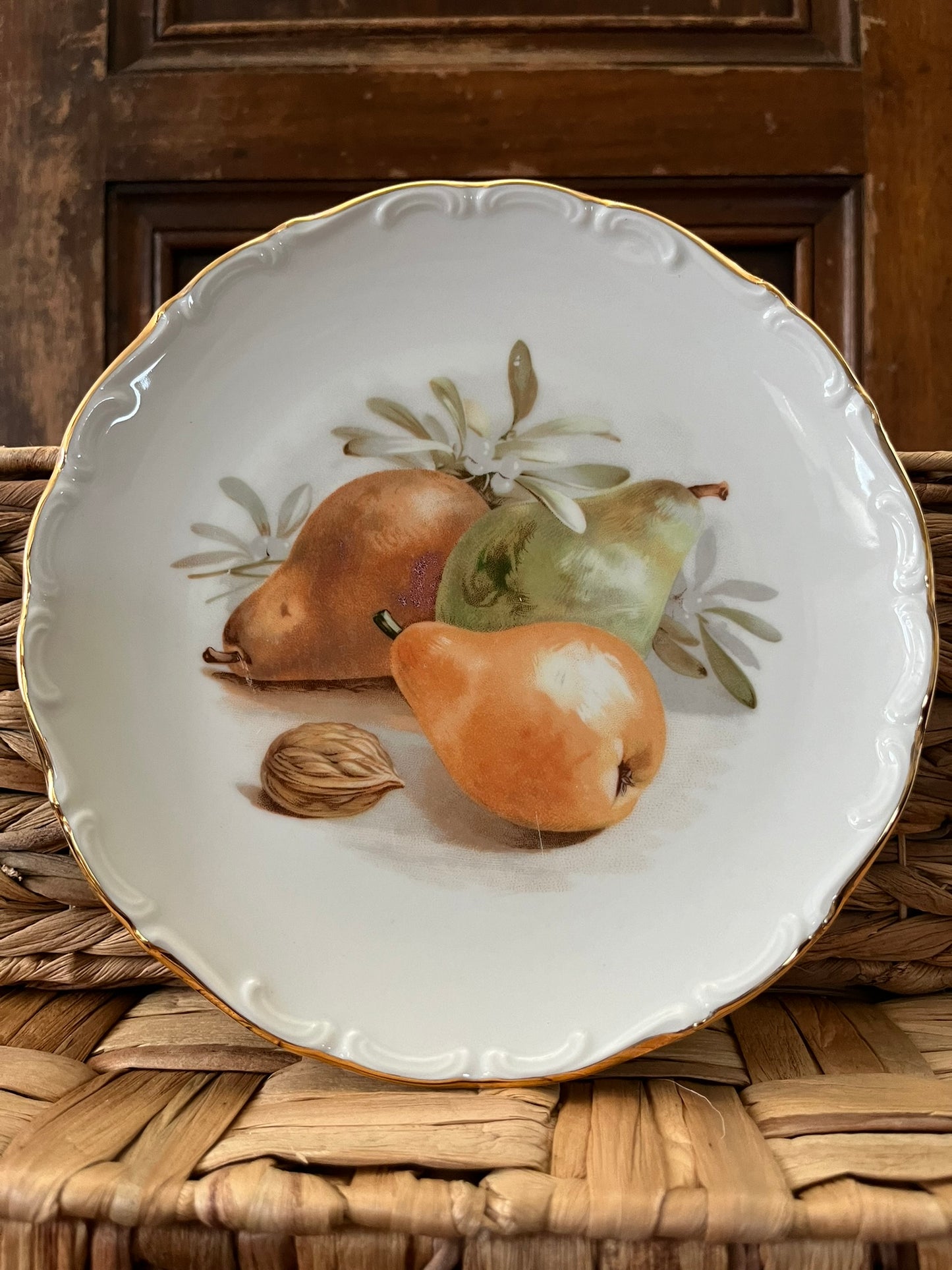 Set of Two Decorative Fruit Plates Schumann Arzberg Bavaria Germany Vintage and CottageCore Style