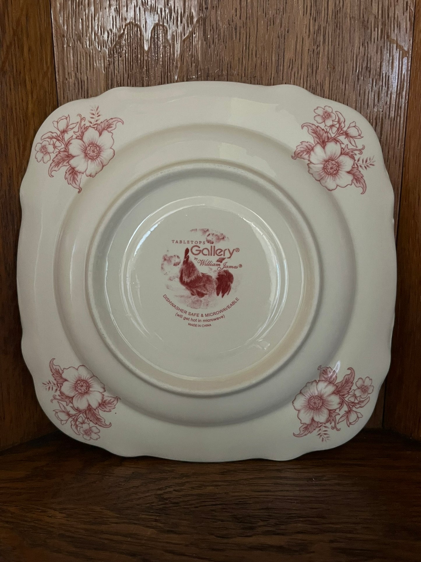 Decorative Rooster Plates Set of 4 CottageCore Style