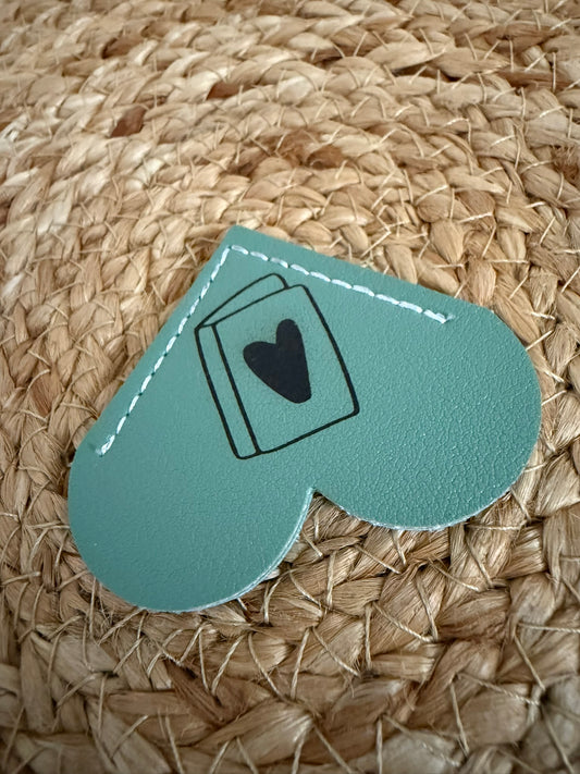 Heart and Book Bookmark