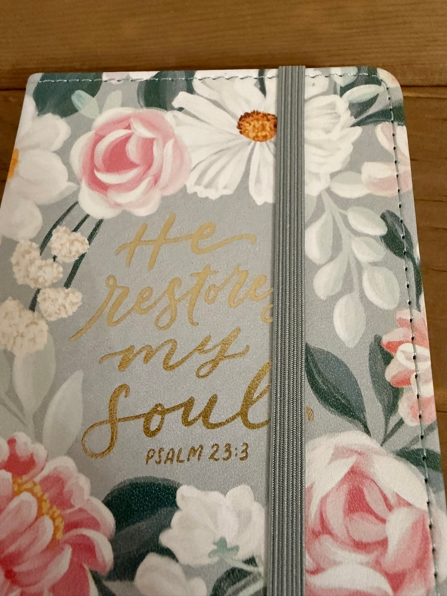 Small Notebook He Restores My Soul