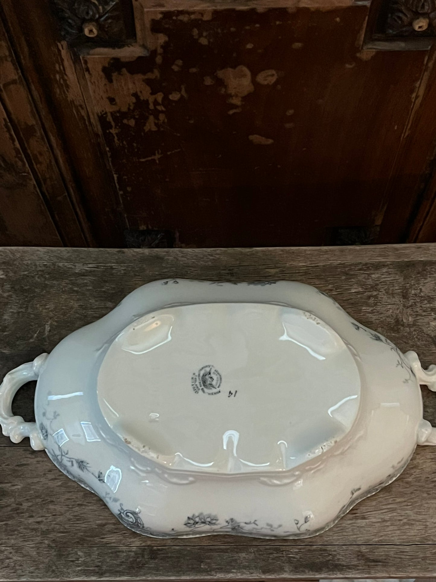 Decorative Vintage Clementson Bros. Semi Porcelain Turren Made in England CottageCore Style