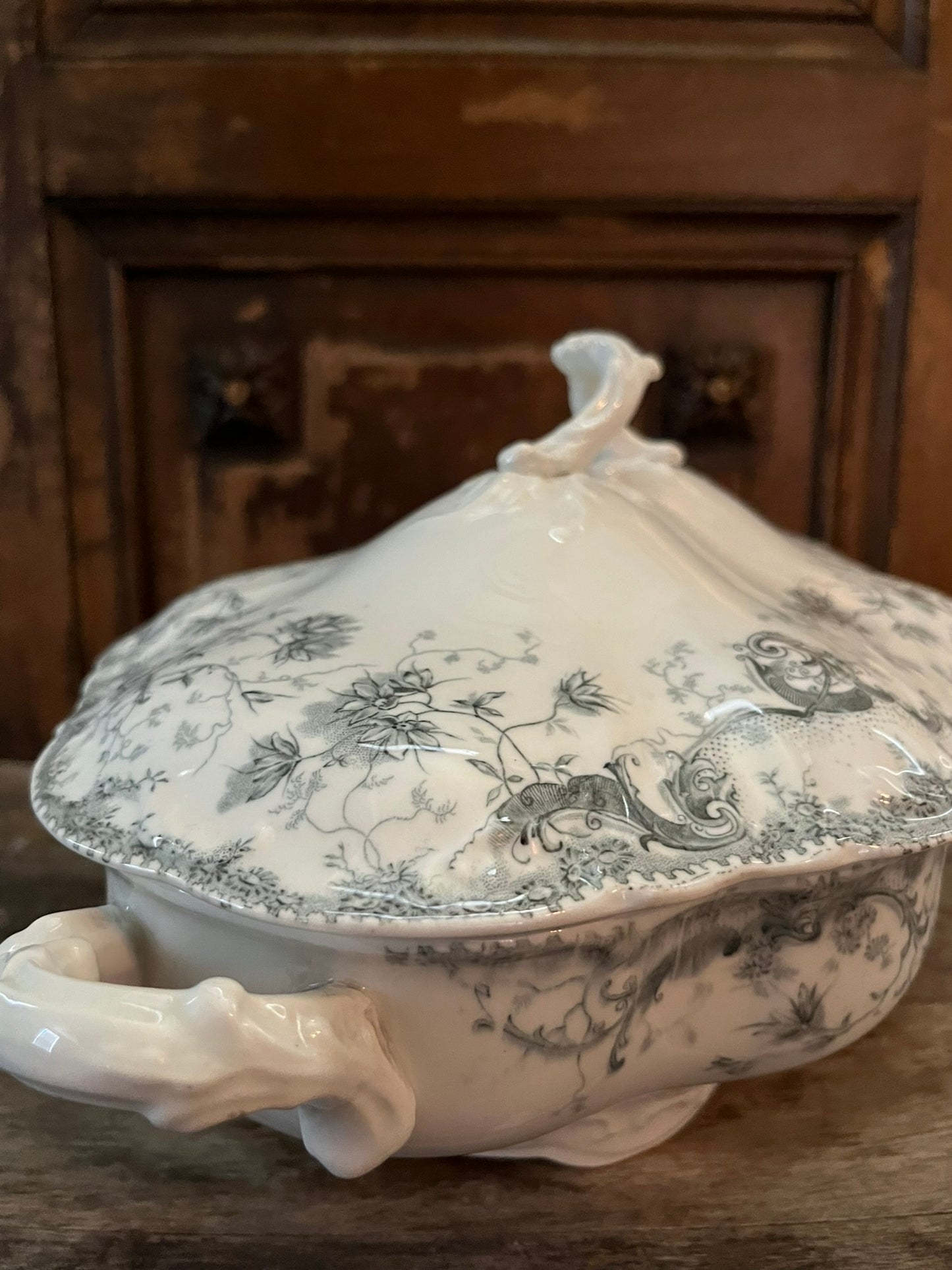 Decorative Vintage Clementson Bros. Semi Porcelain Turren Made in England CottageCore Style