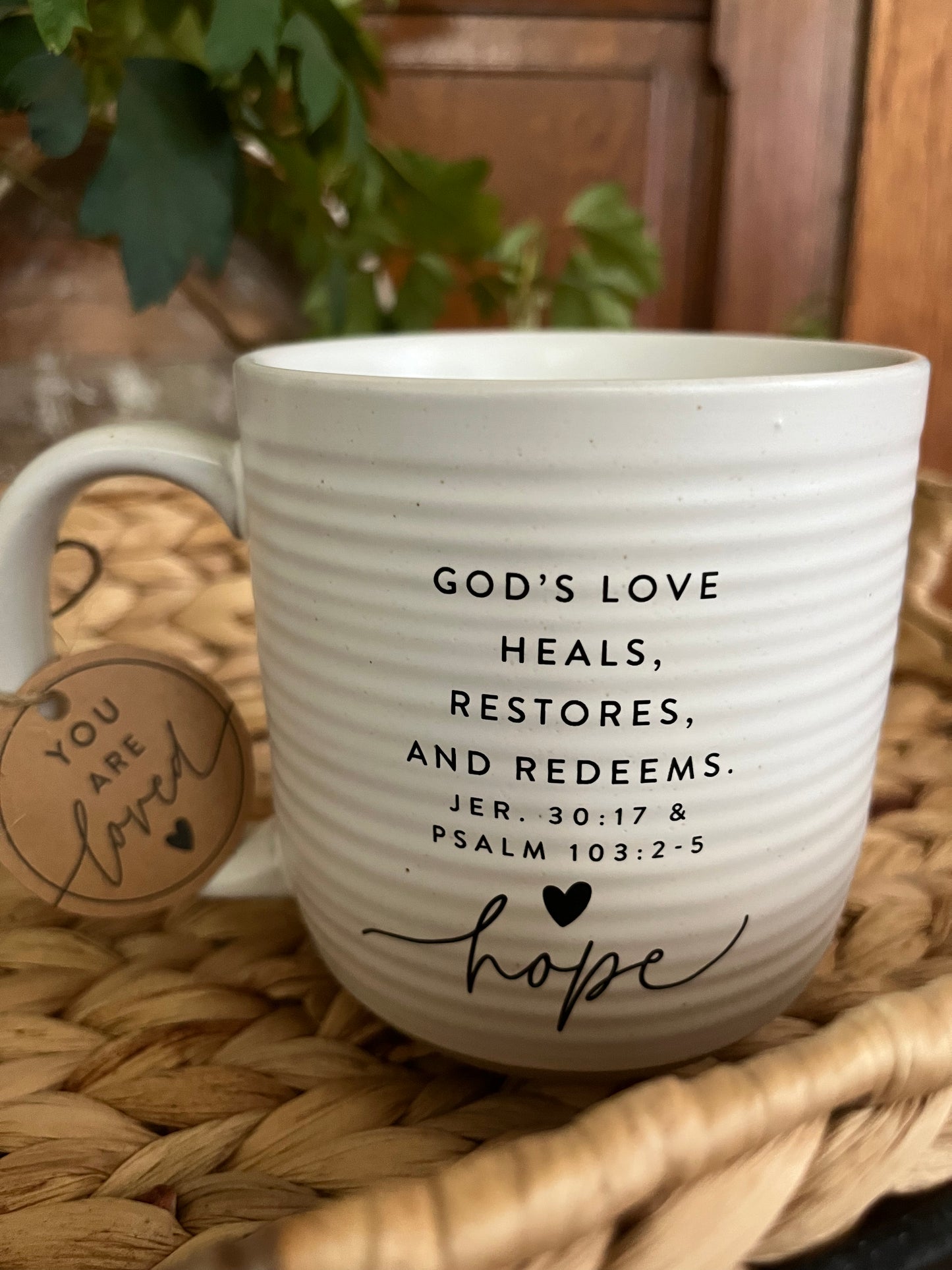 Mug Hold Onto Hope Textured Coffee Mug