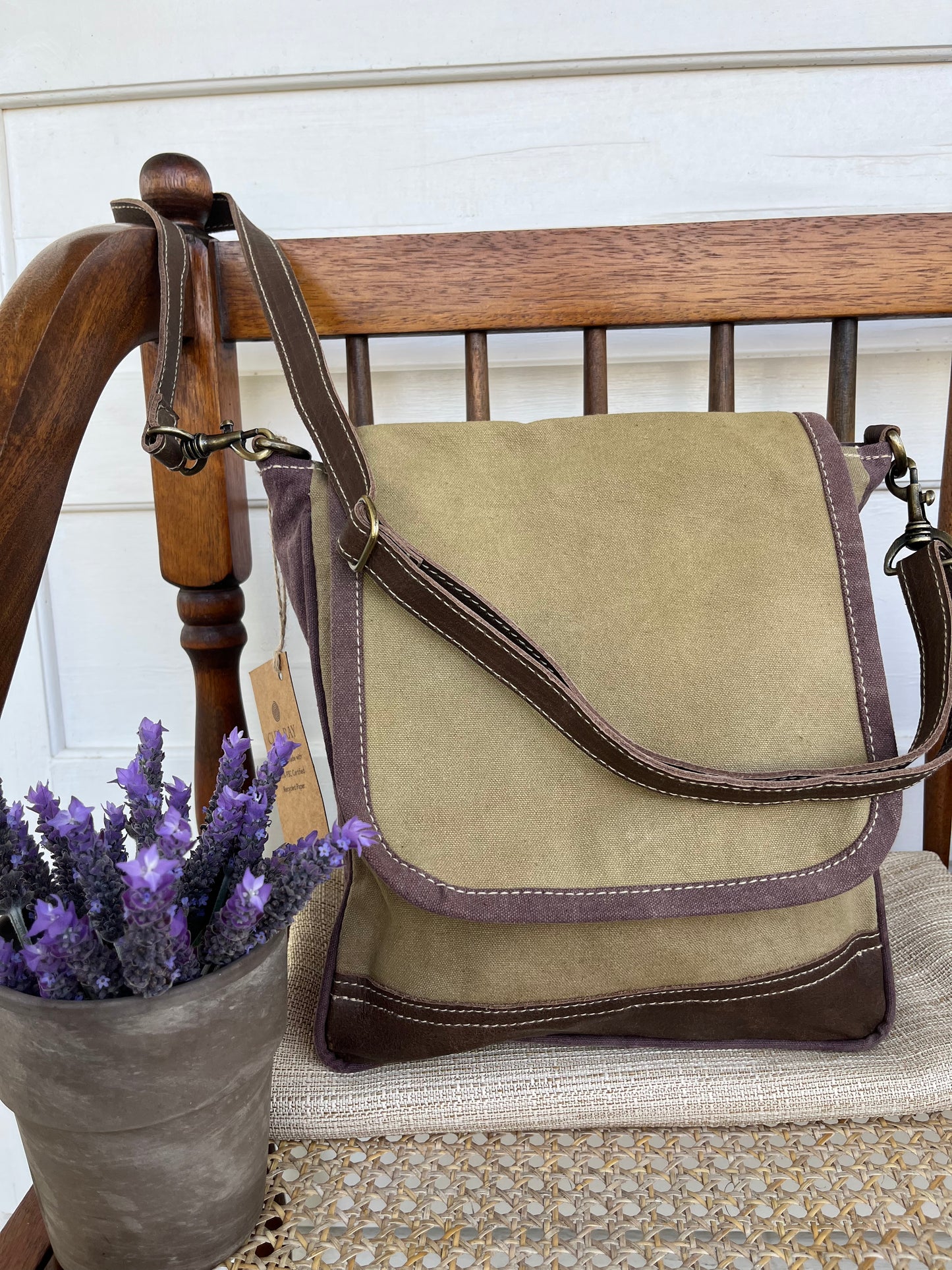 Plain Crossbody Messenger Bag