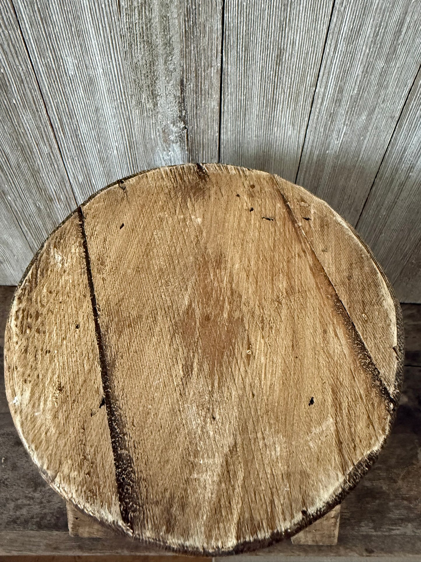 Rustic Wooden Mini Stool and Riser