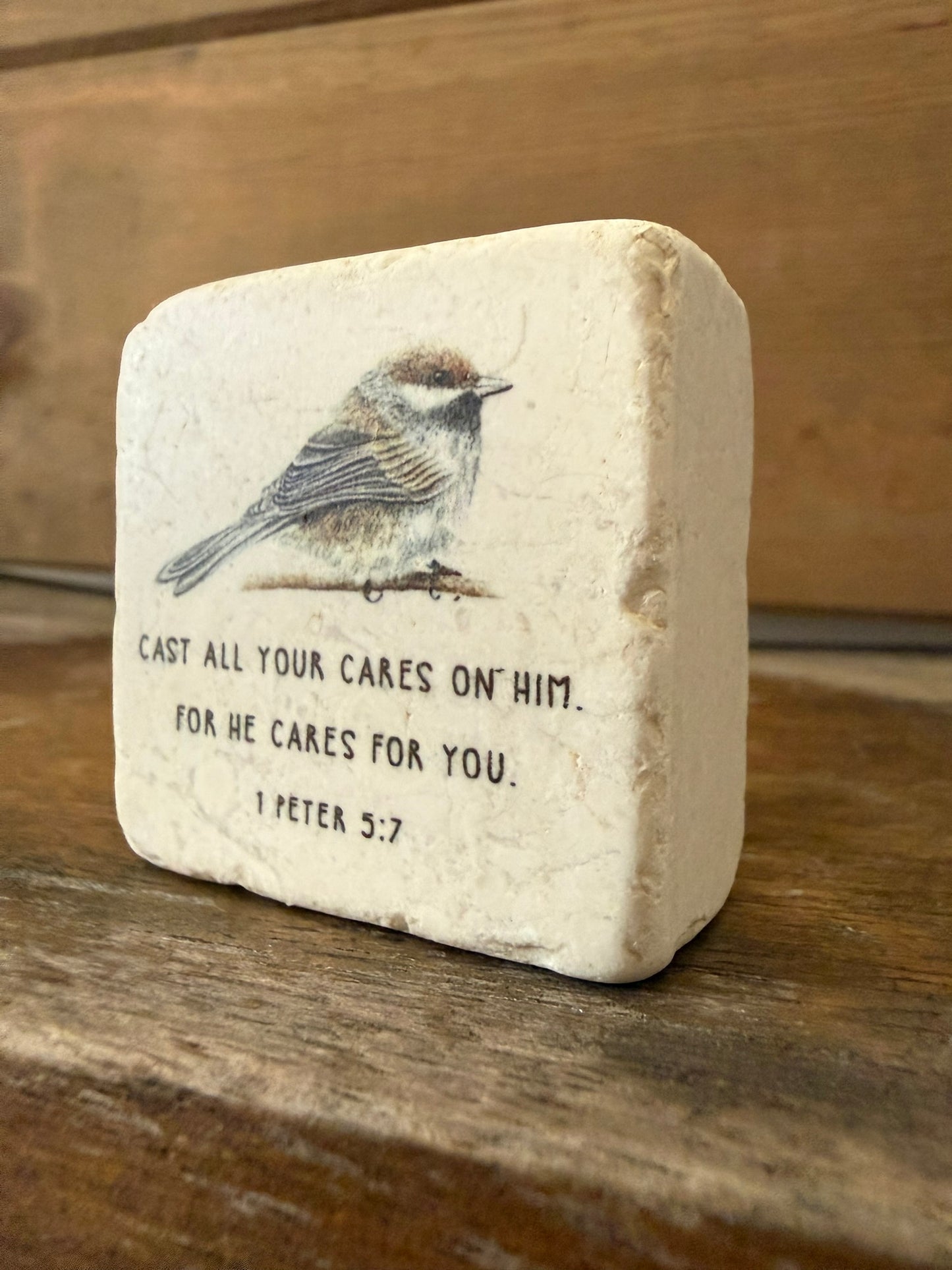 Scripture Stone Cast All Your Cares