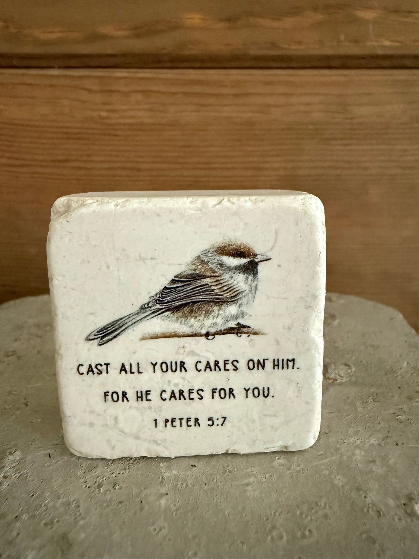 Scripture Stone Cast All Your Cares