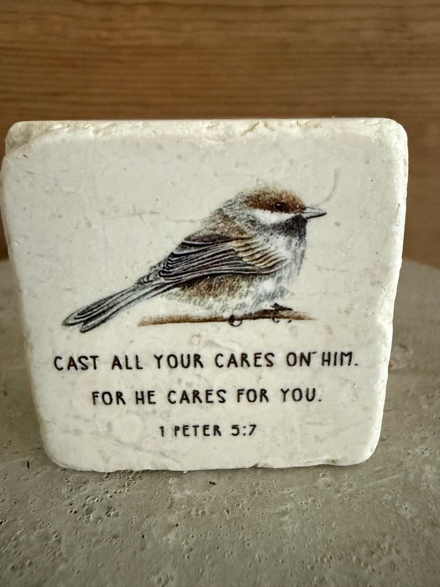 Scripture Stone Cast All Your Cares