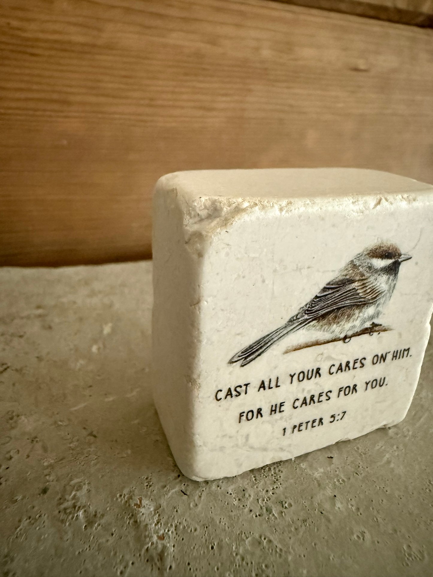 Scripture Stone Cast All Your Cares