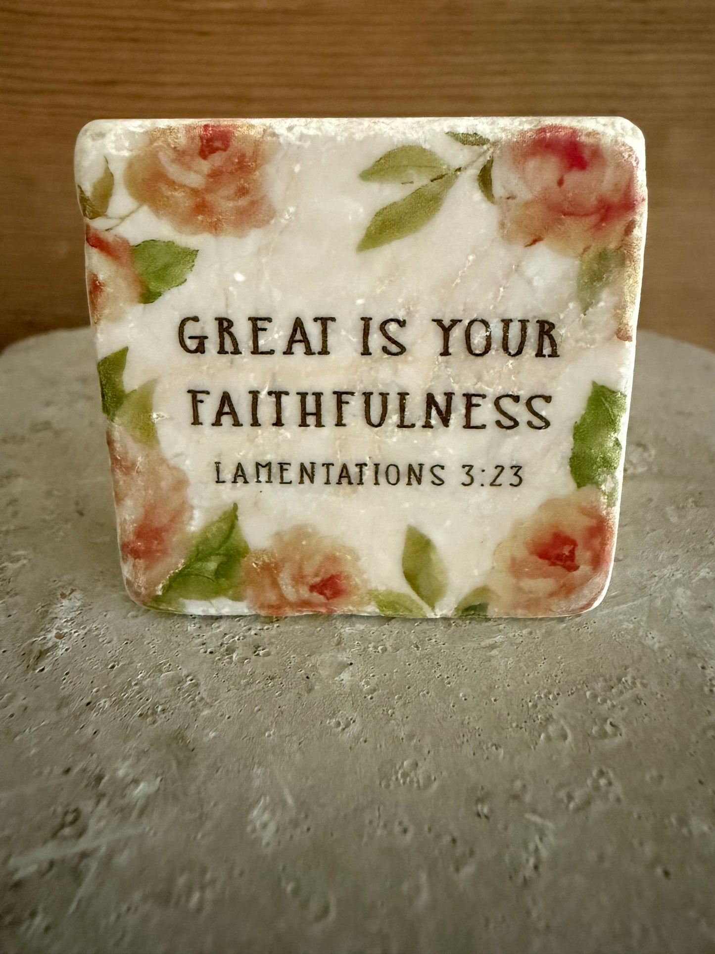 Scripture Stone Great Is Your Faithfulness