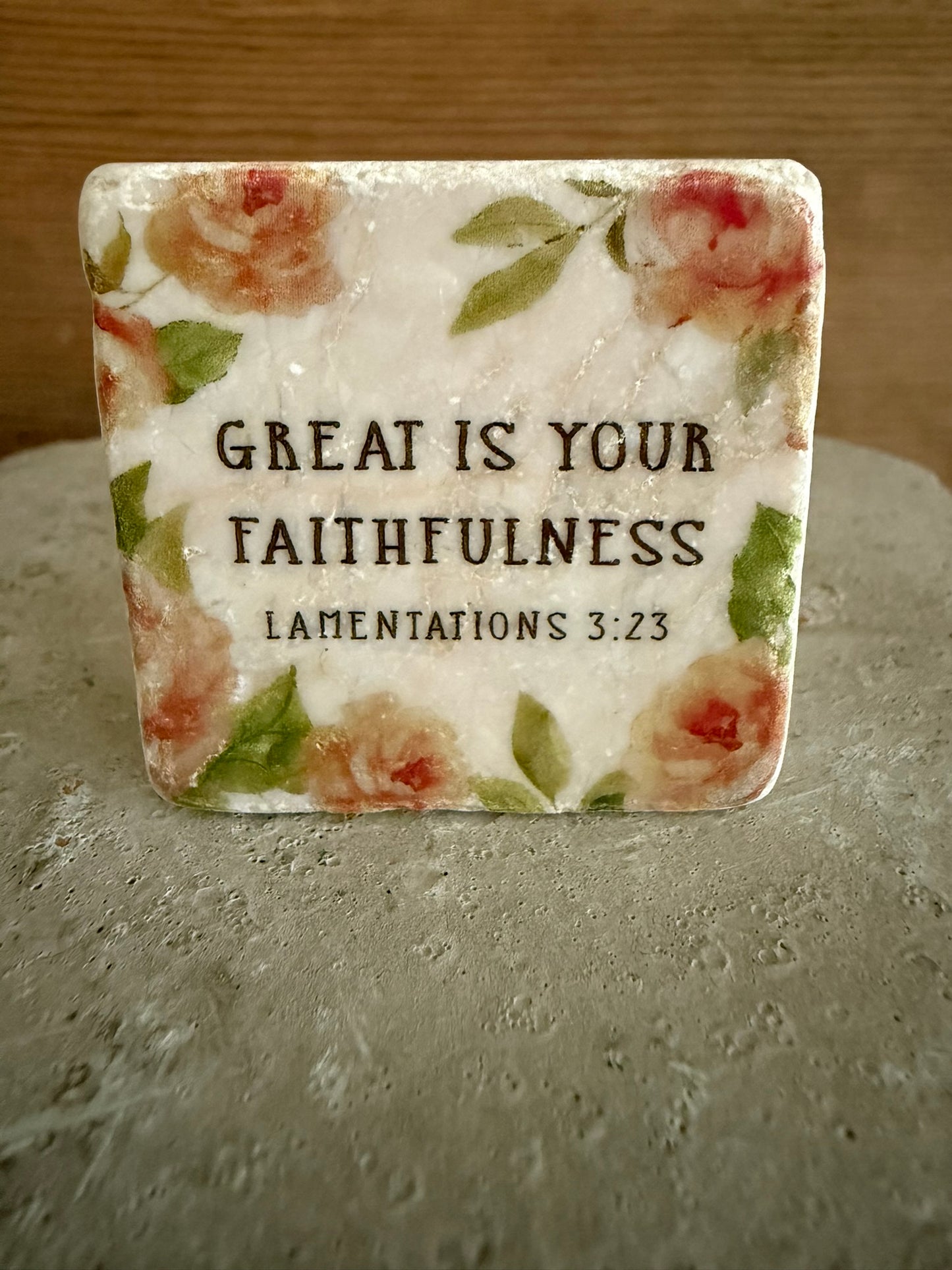 Scripture Stone Great Is Your Faithfulness