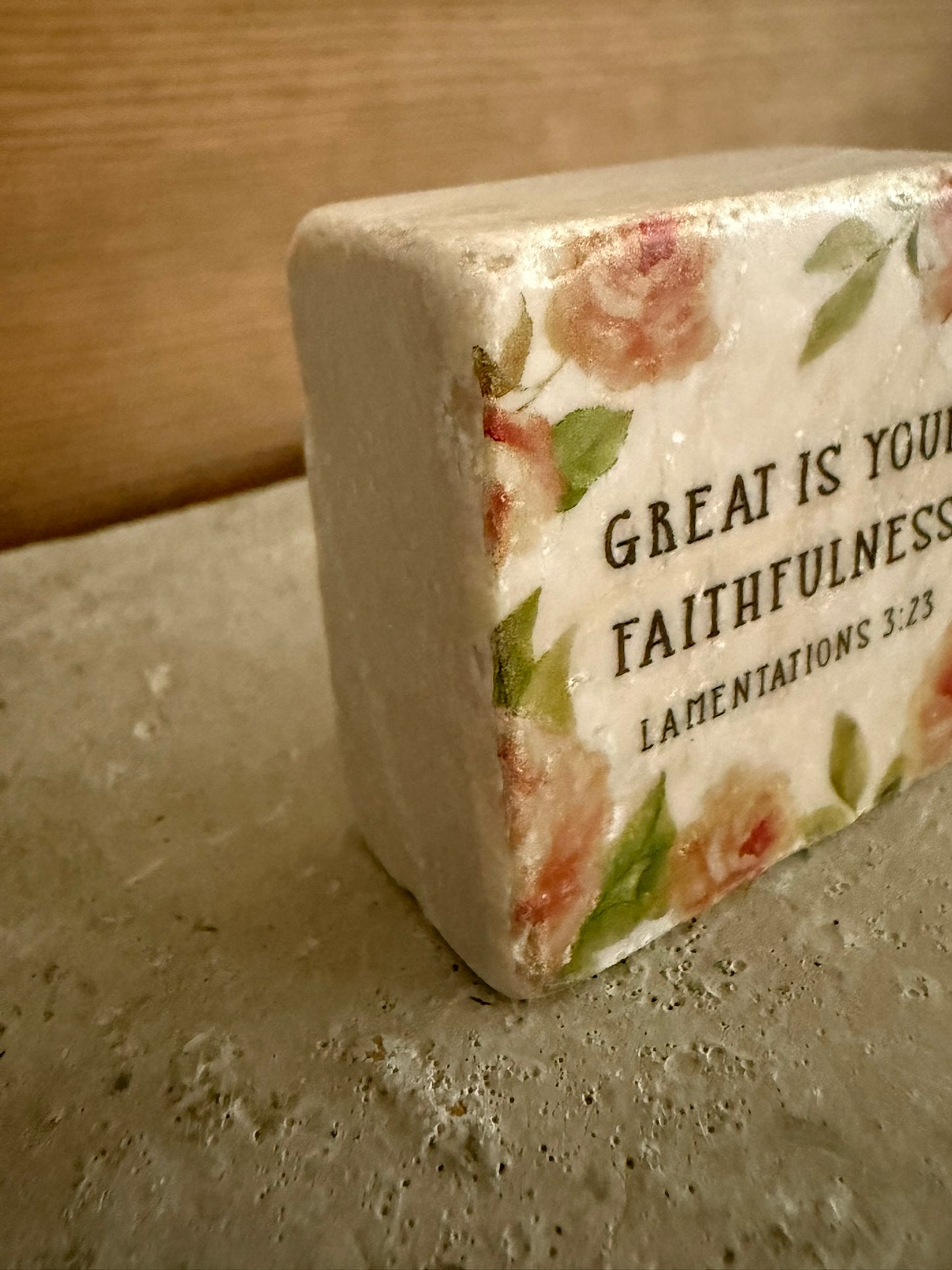 Scripture Stone Great Is Your Faithfulness