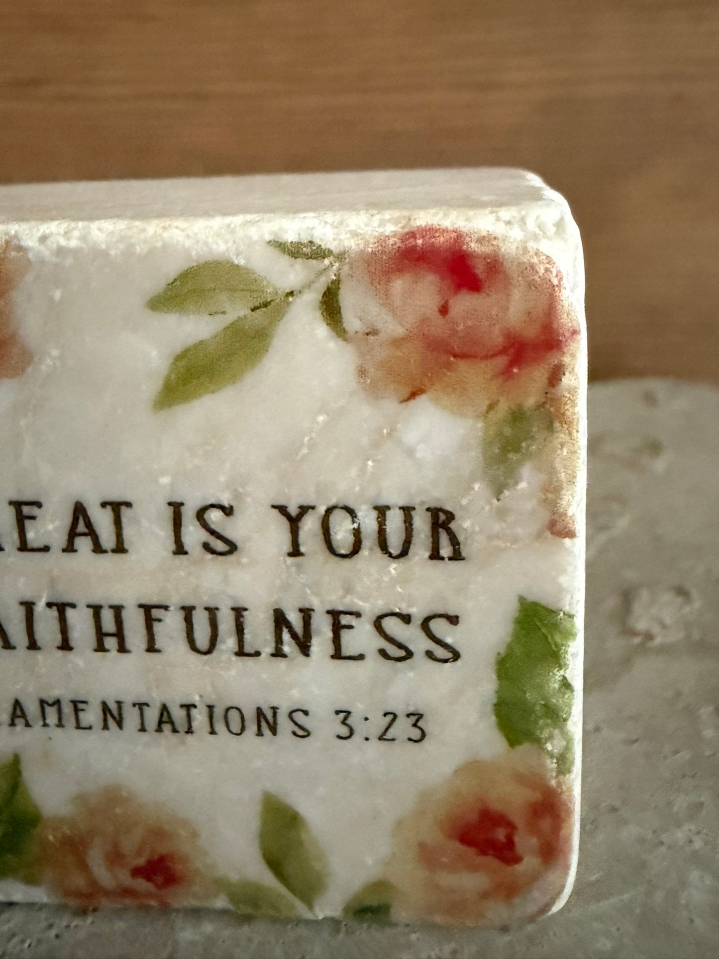 Scripture Stone Great Is Your Faithfulness