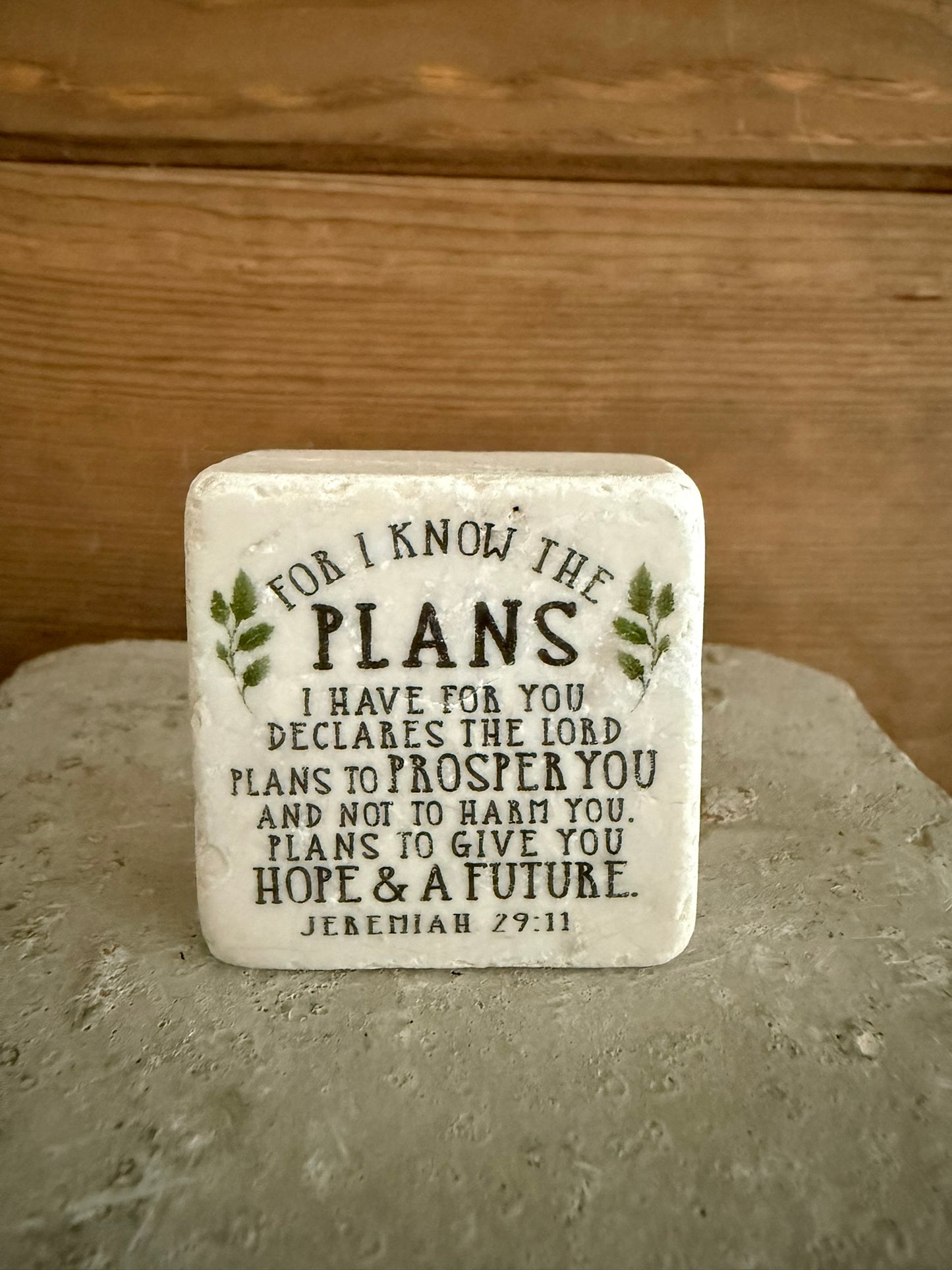 Scripture Stone For I Know The Plans I Have For You