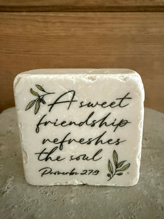 Scripture Stone A Sweet Friendship