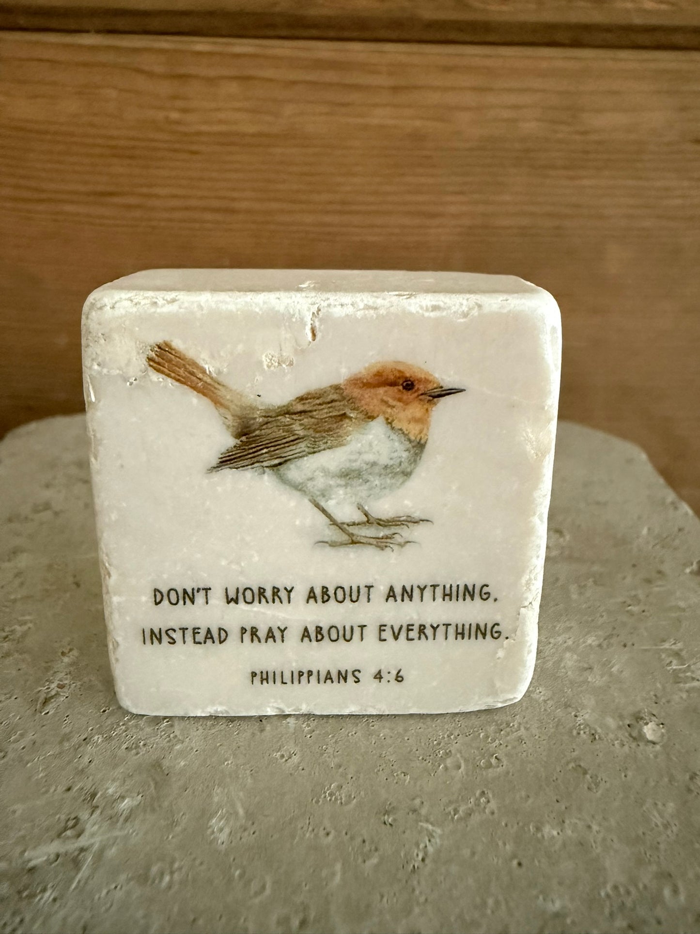 Scripture Stone Don't Worry About Anything-OUT OF STOCK