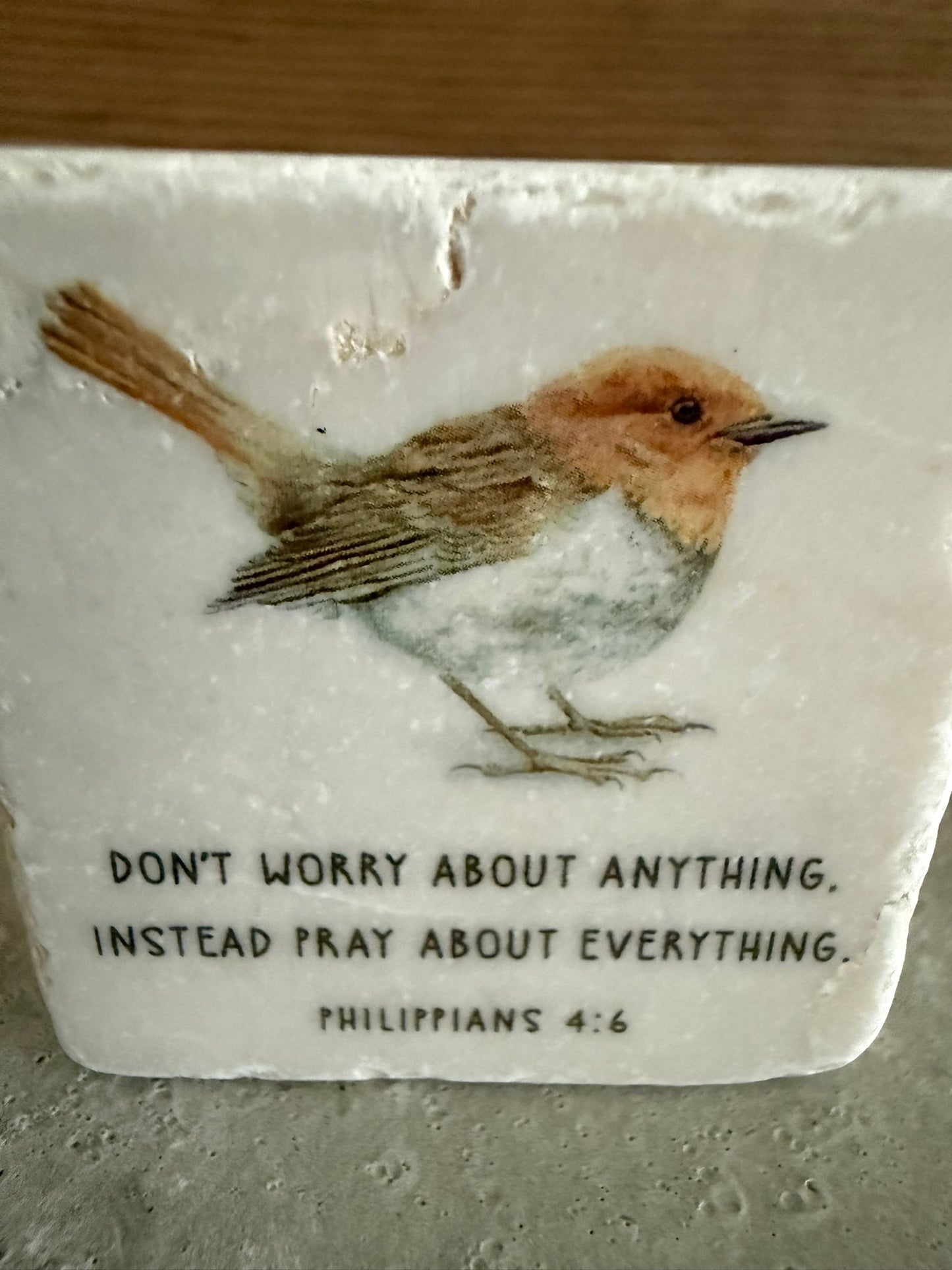 Scripture Stone Don't Worry About Anything-OUT OF STOCK
