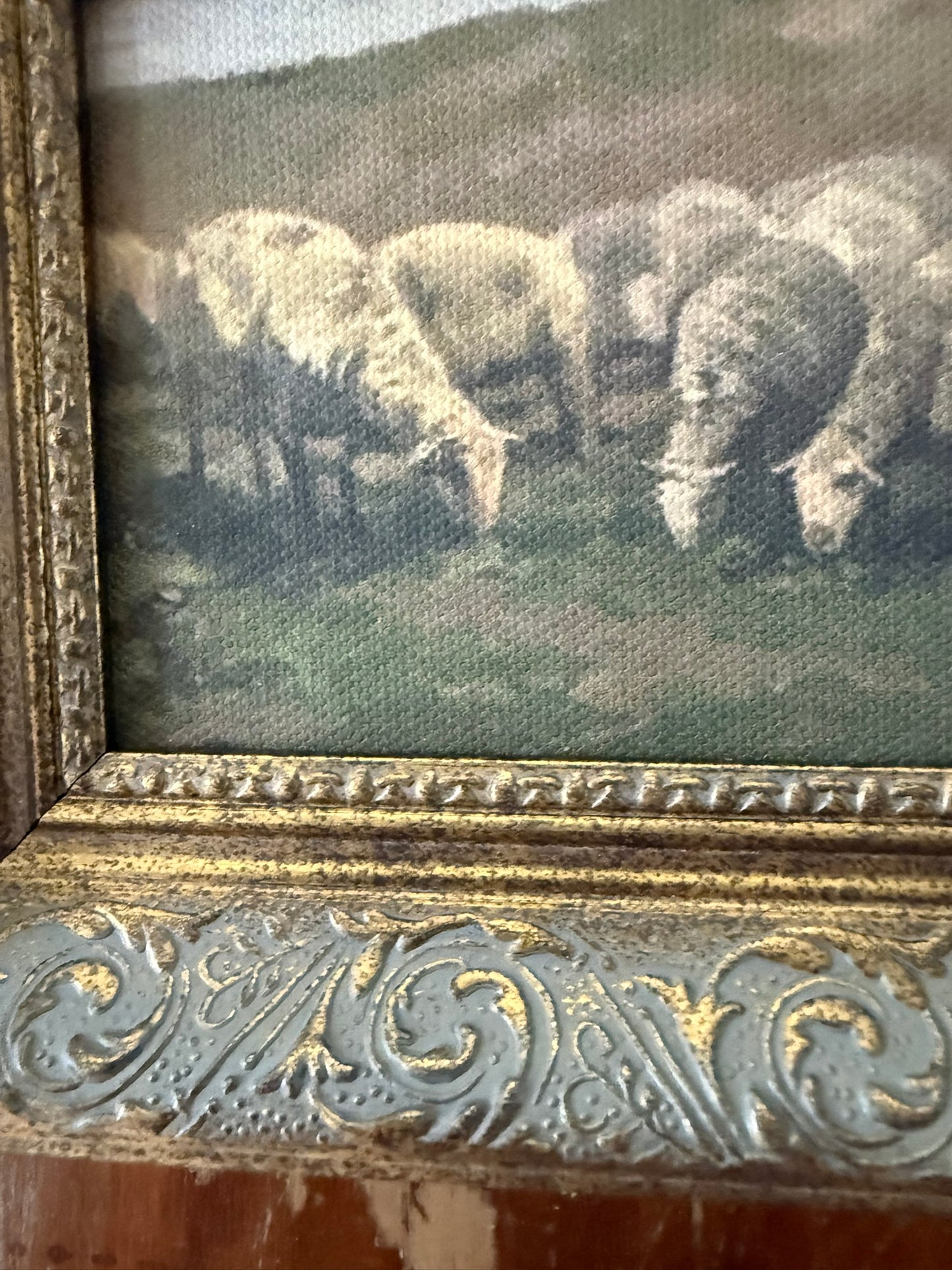 Sheep Framed Wall  Decor