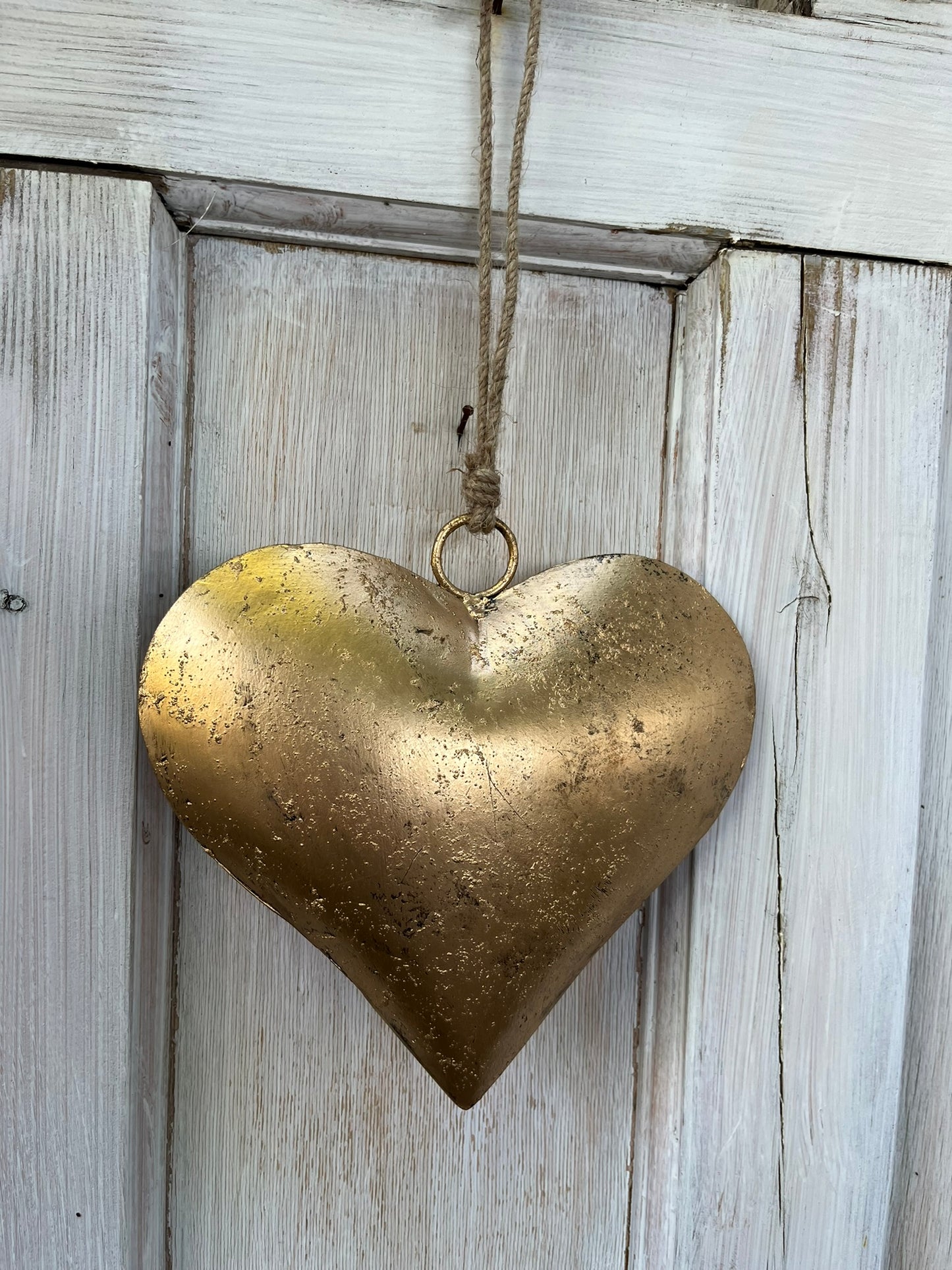 Decorative Medium Golden Heart- LOW IN STOCK