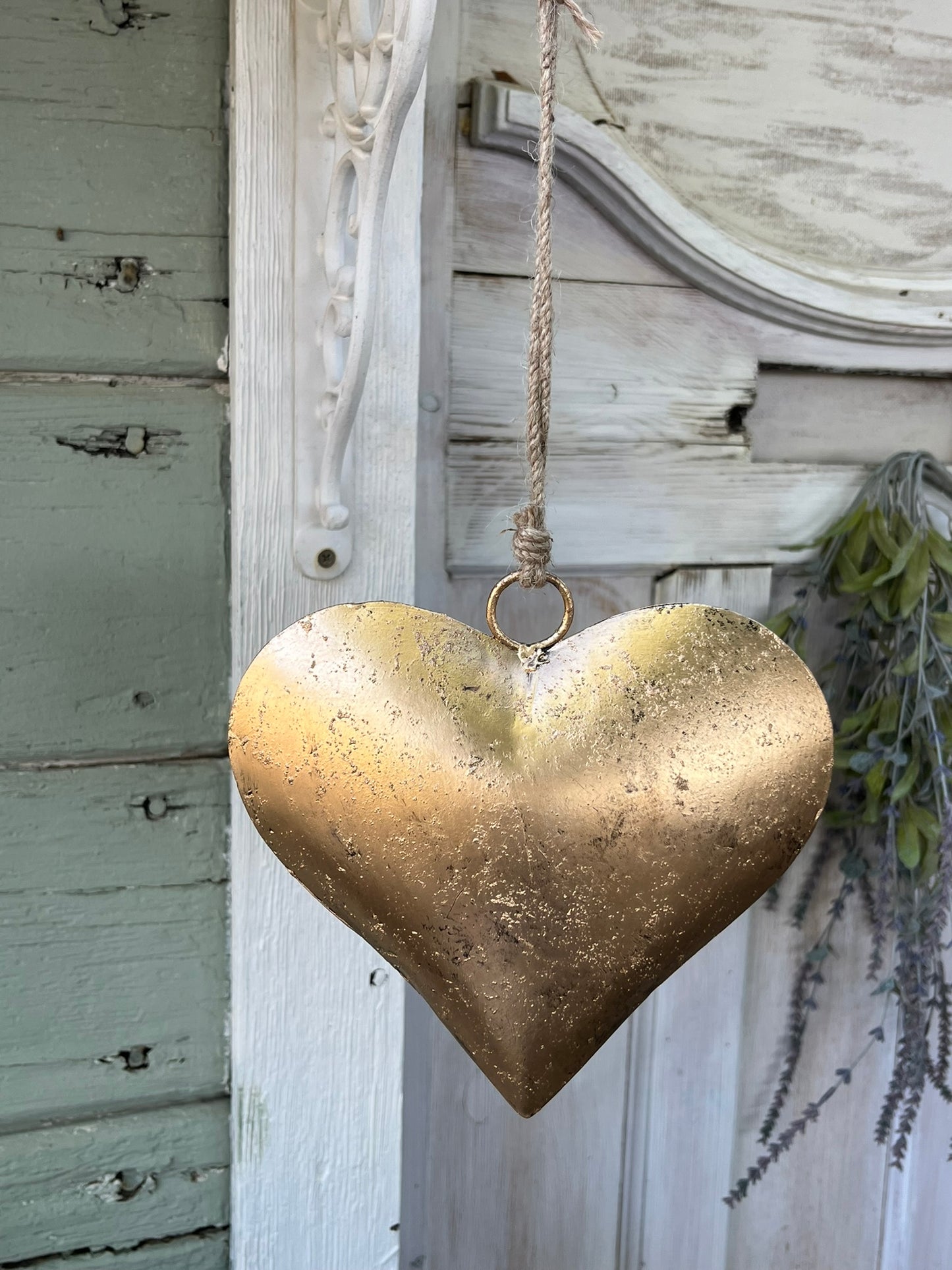 Decorative Medium Golden Heart- LOW IN STOCK