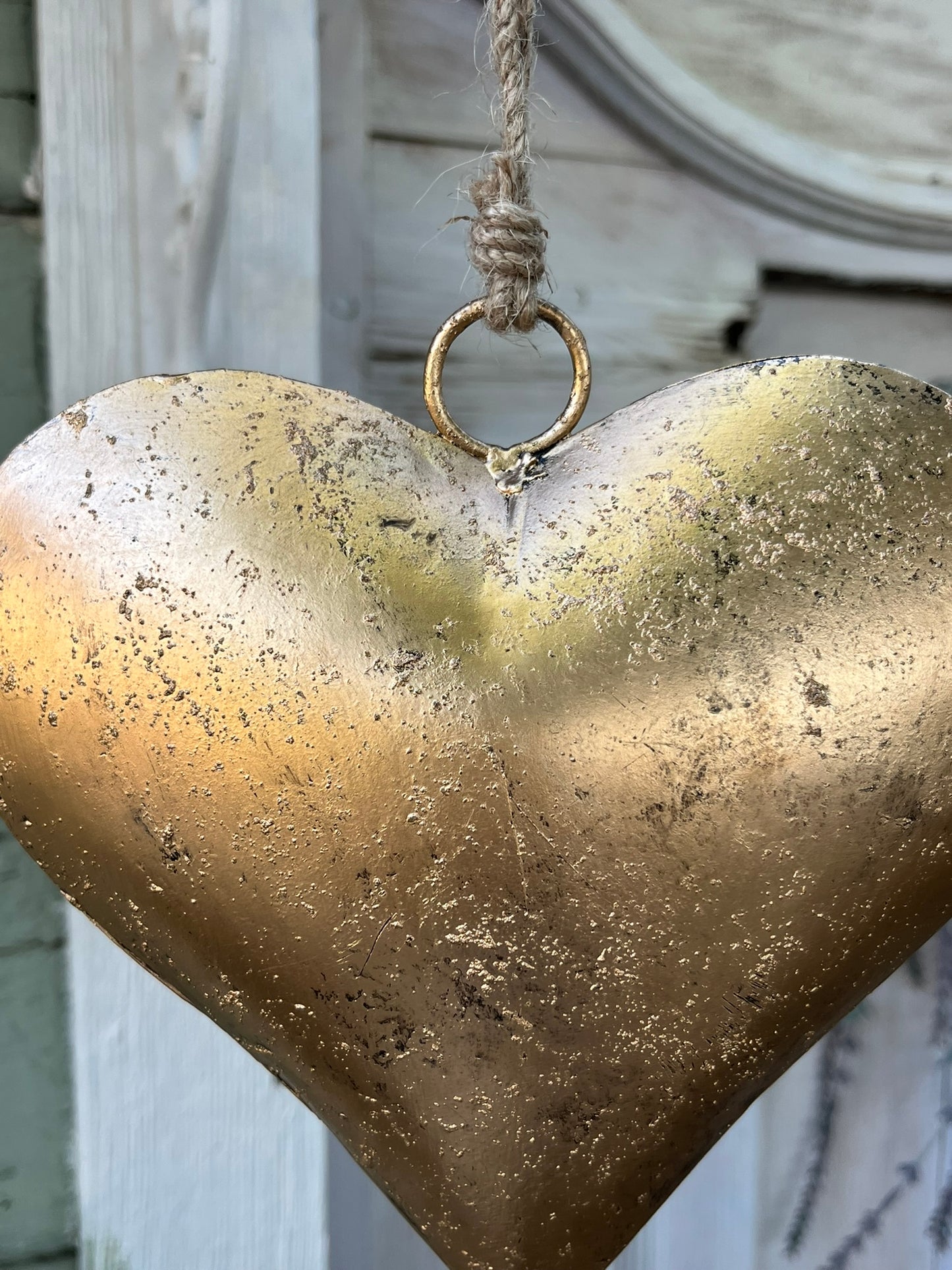 Decorative Medium Golden Heart- LOW IN STOCK