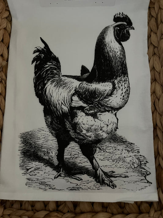 Rooster Tea Towel- LOW IN STOCK