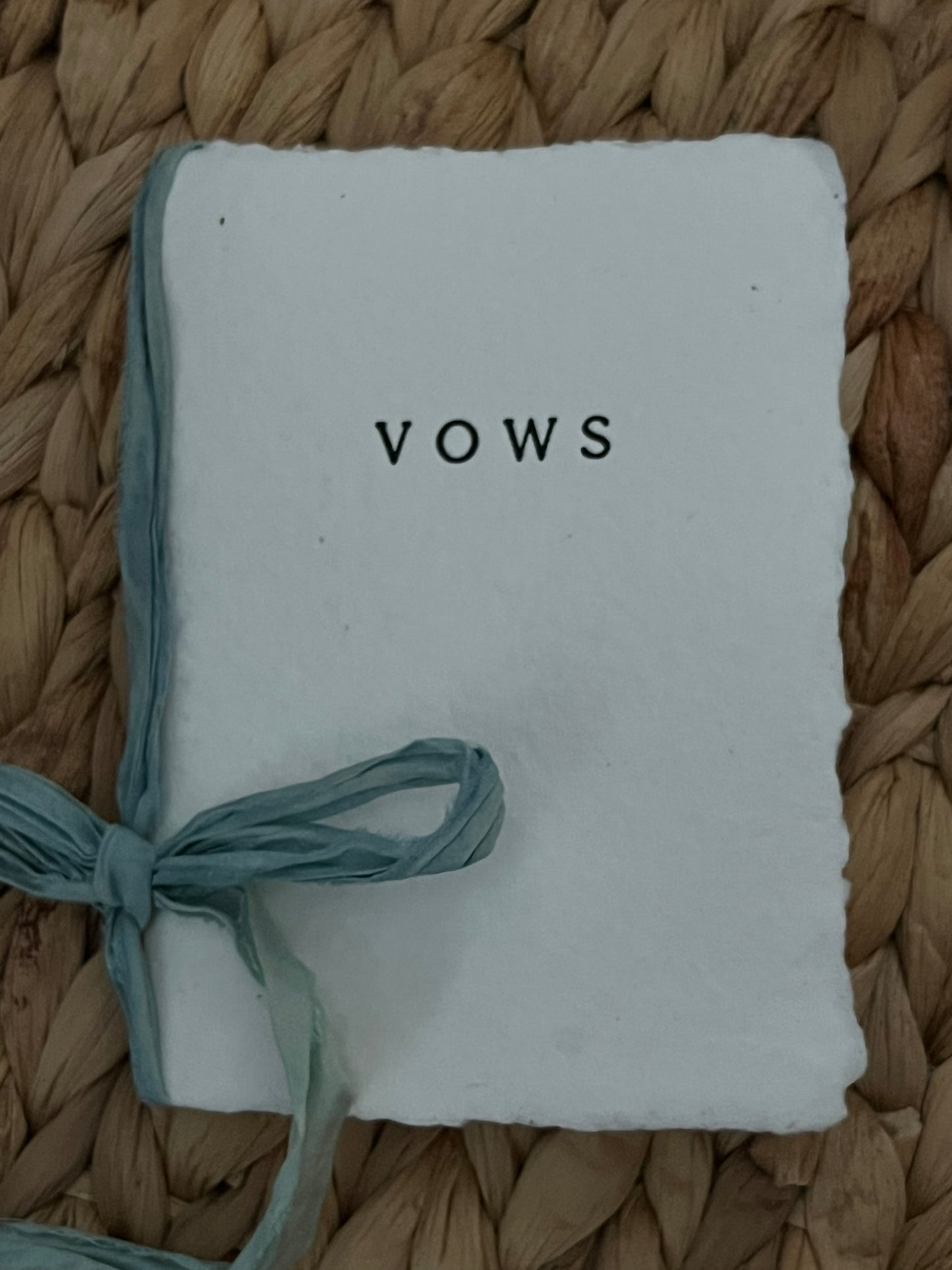 Wedding Vows Notebook