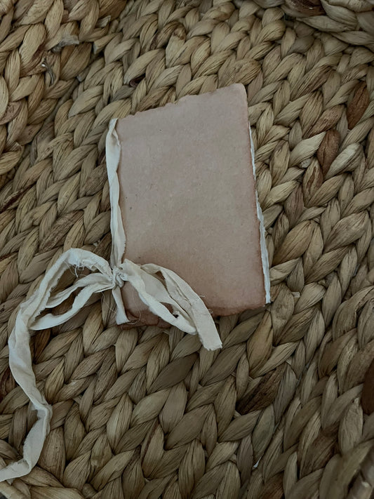 Blush Colored Handmade Notebook