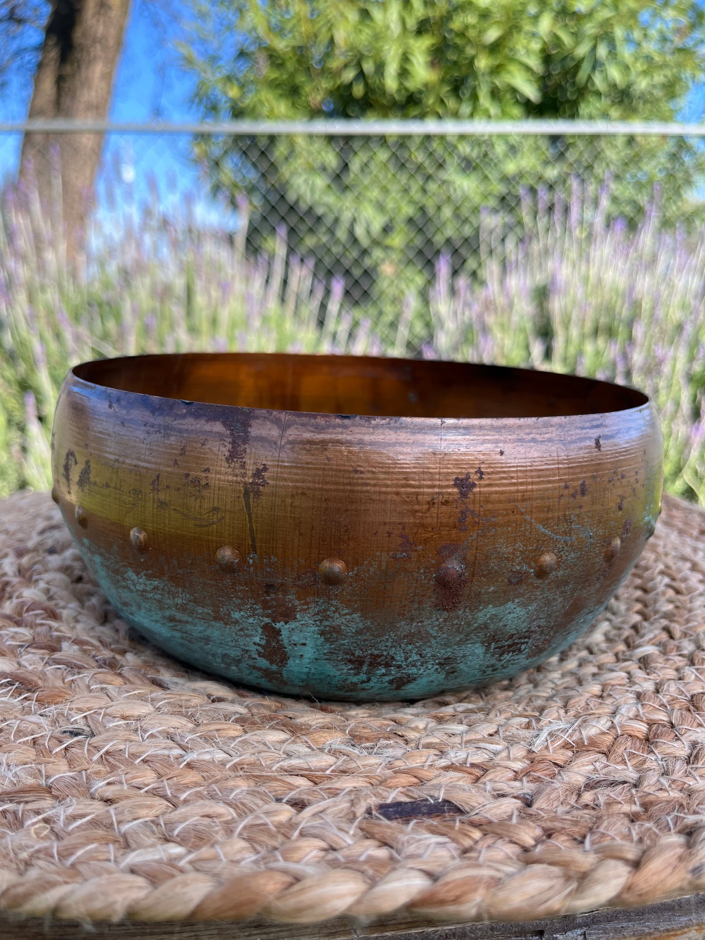 Copper Blue Pot — Small